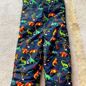 Boys Dino Snow Pants 4T